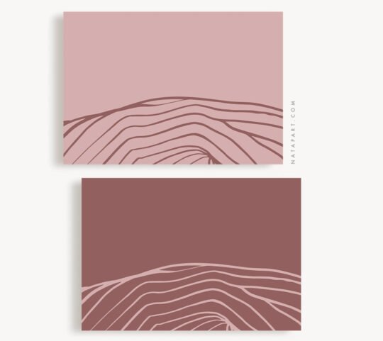 SET OF 2 ULURU LINES E PRINTABLE ART - Image 2